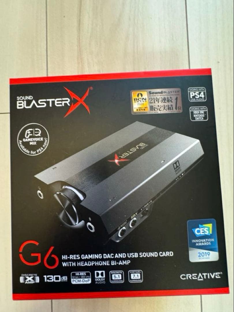 Creative Sound BlasterX G6 USBサウンドカード