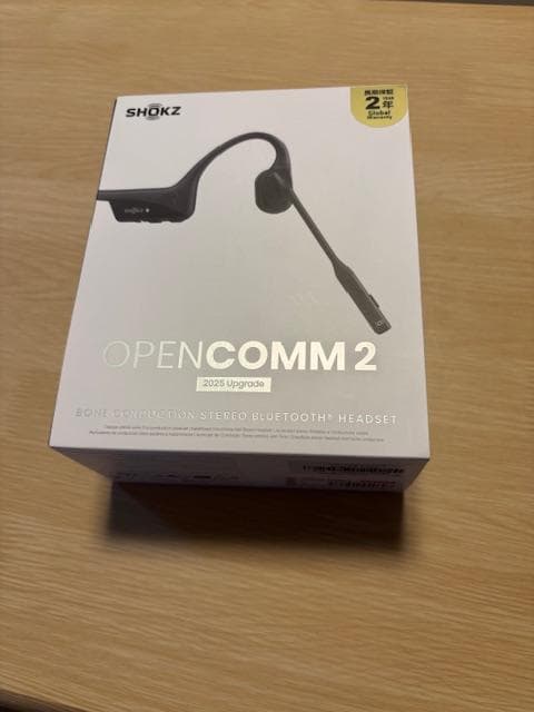 ま*る様 SHOKZ OPENComm2 black 2025骨伝導イヤホン
