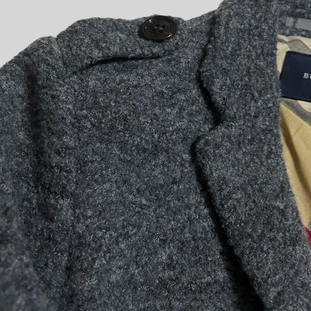 極美品バーバリーロンドンテーラードジャケット 40(L) グレー　ノバチェック