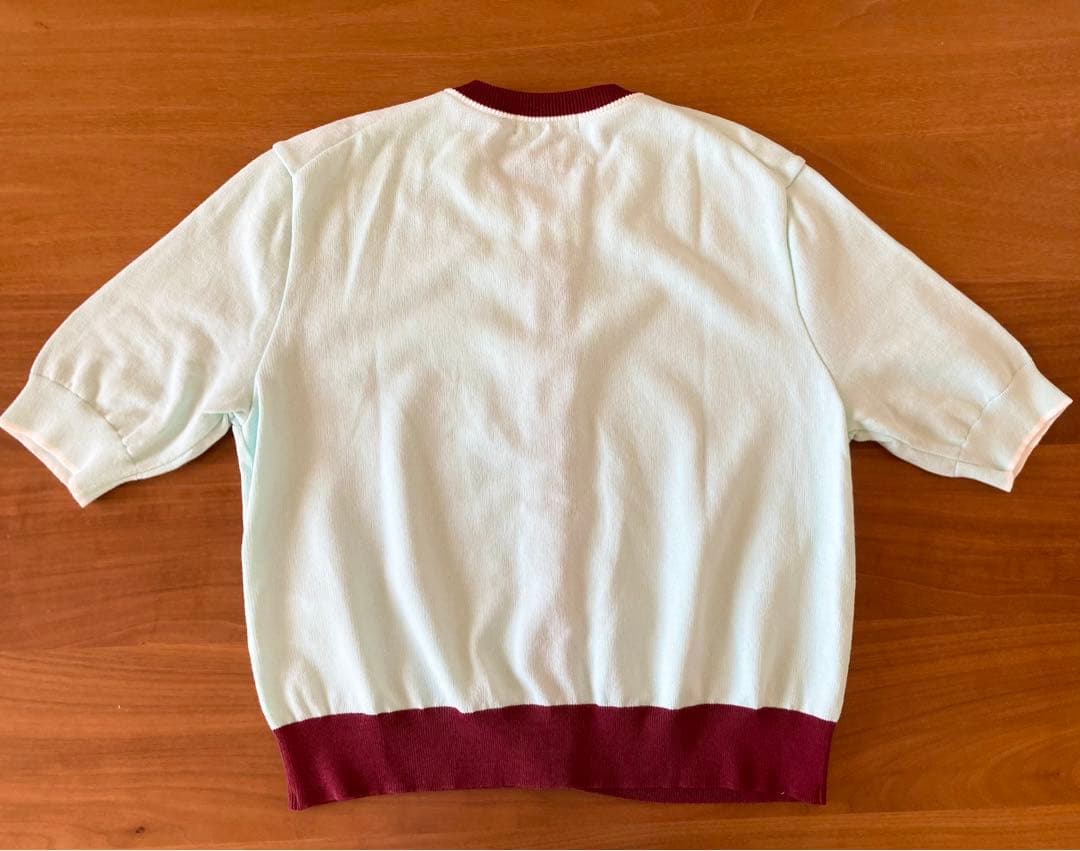 MACPHEE ドライコットン ハーフスリーブカーディガン