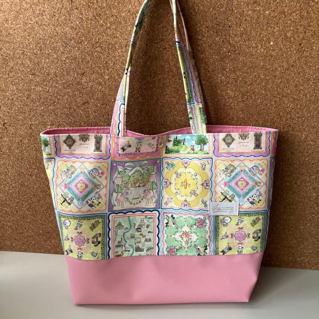 トートバッグ　ユキエモン　シークレットガーデン　大きめ　訳あり