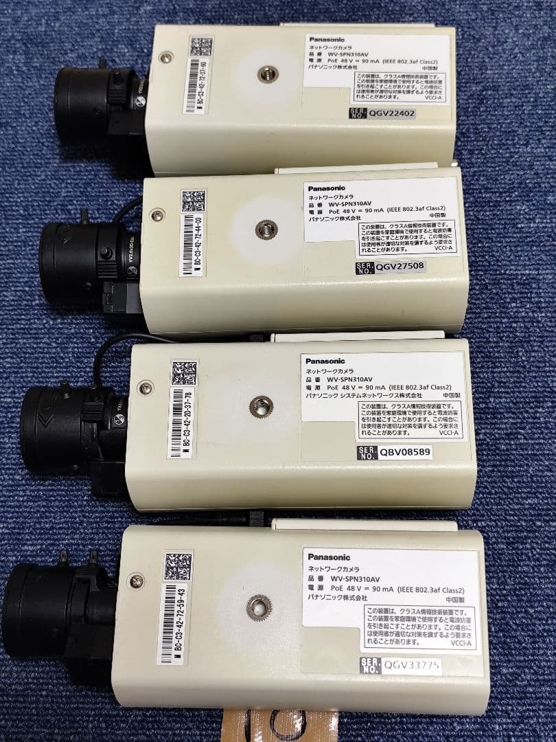 Panasonic WV-SPN310AV ネットワークカメラ 4台セット