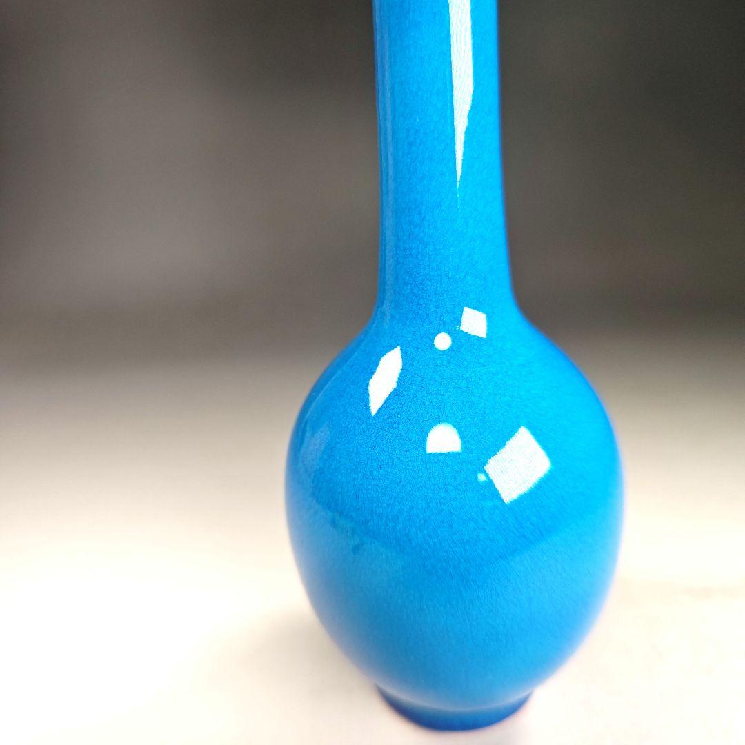 イ966 花瓶『永楽善五郎造』『交趾鶴首　花入　共箱』茶道具　花器