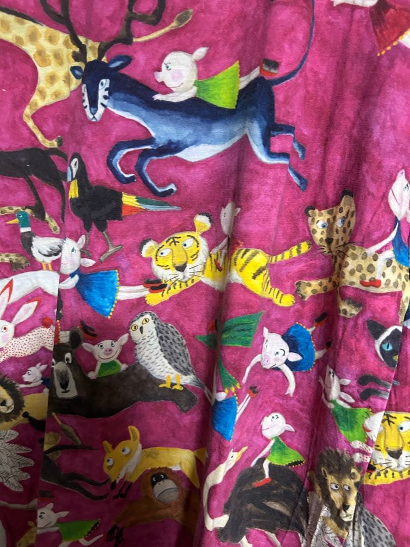 オレオレブラ　動物柄 長袖Tシャツ