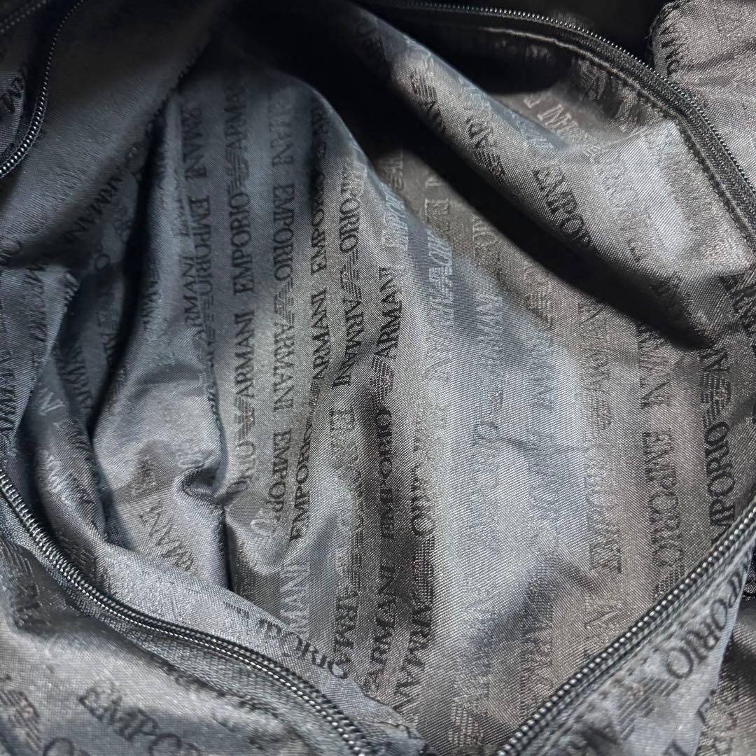 【美品】EMPORIO ARMANI ボストンバッグ　2way カラー黒