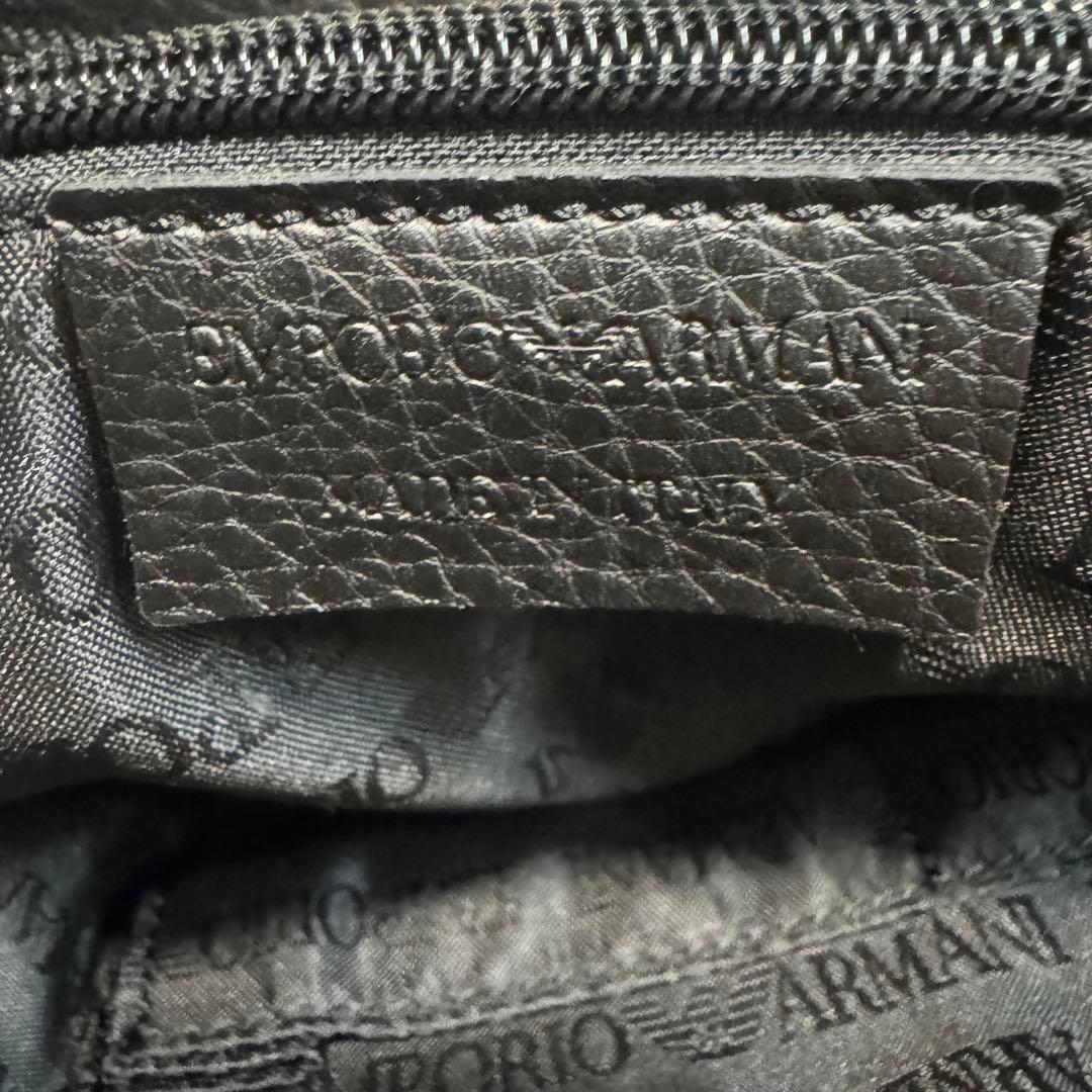 【美品】EMPORIO ARMANI ボストンバッグ　2way カラー黒