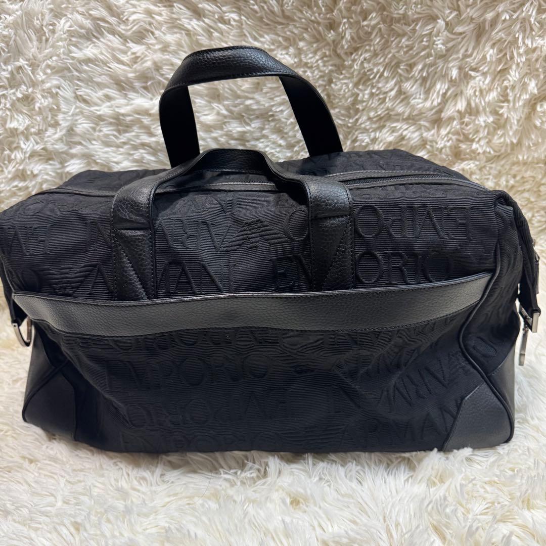 【美品】EMPORIO ARMANI ボストンバッグ　2way カラー黒