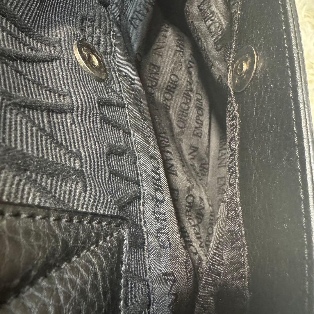 【美品】EMPORIO ARMANI ボストンバッグ　2way カラー黒