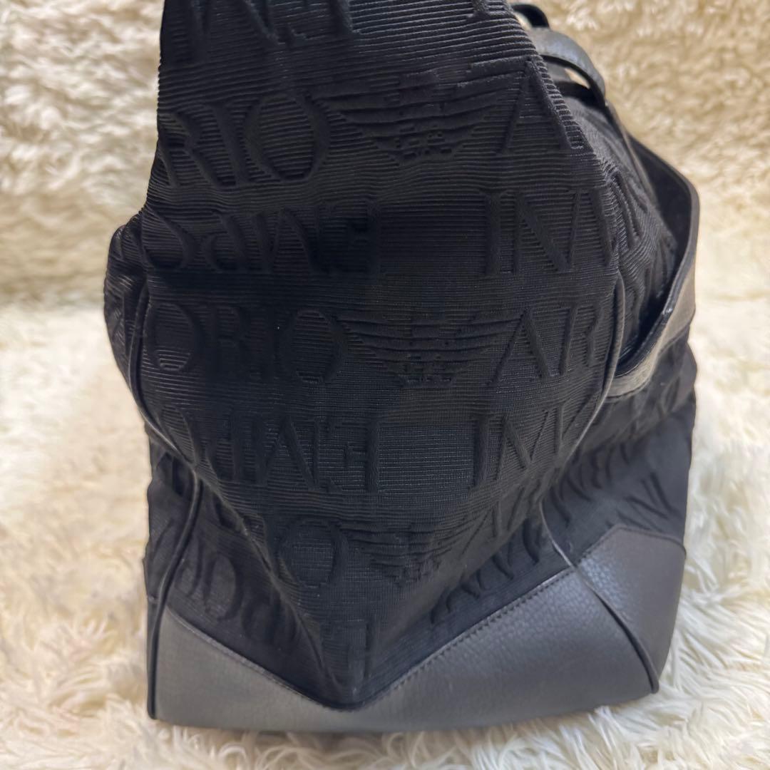 【美品】EMPORIO ARMANI ボストンバッグ　2way カラー黒