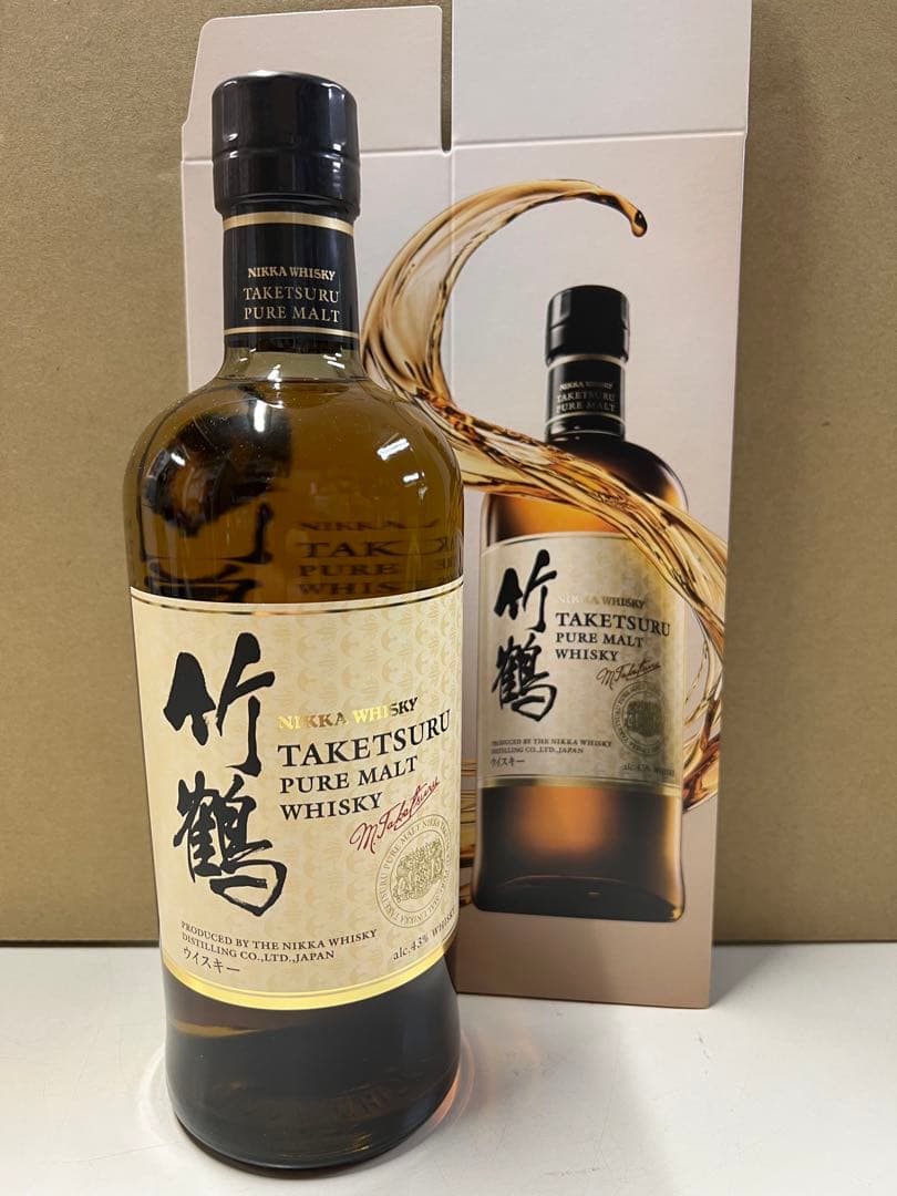 竹鶴 ピュアモルトウイスキー 専用ボックス付き