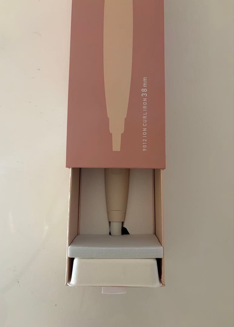 クレイツ9012カールヘアアイロン 38mm ピンクベージュ