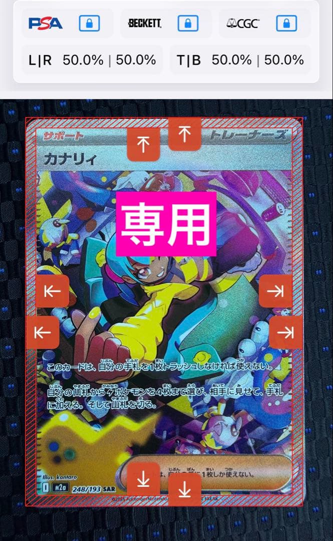 センタリング良好 カナリィ SAR M2a 248/193 MEGAドリームex