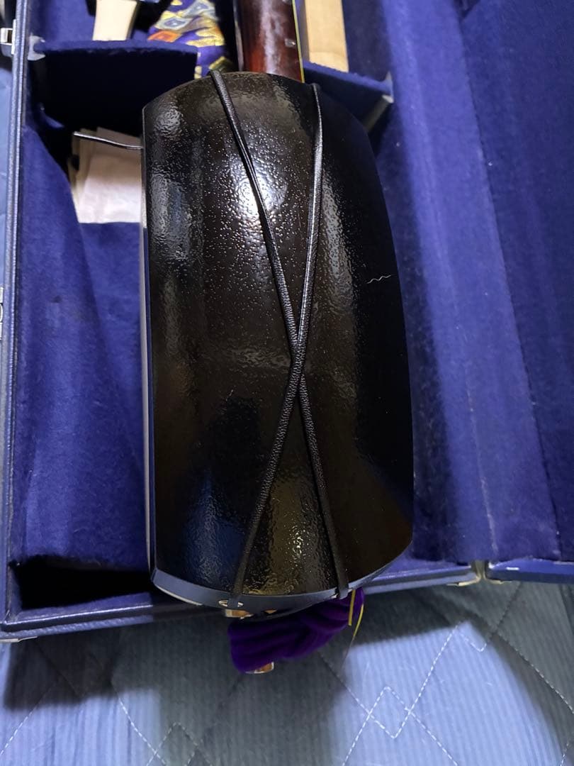 津軽三味線！沈みトチ入り紅木！