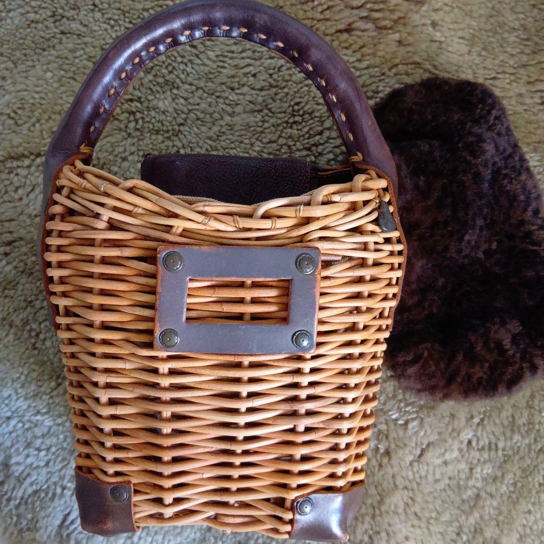 Xmas価格　エバゴス　eb.a.gos 　ブライドルレザーシリーズ　かご