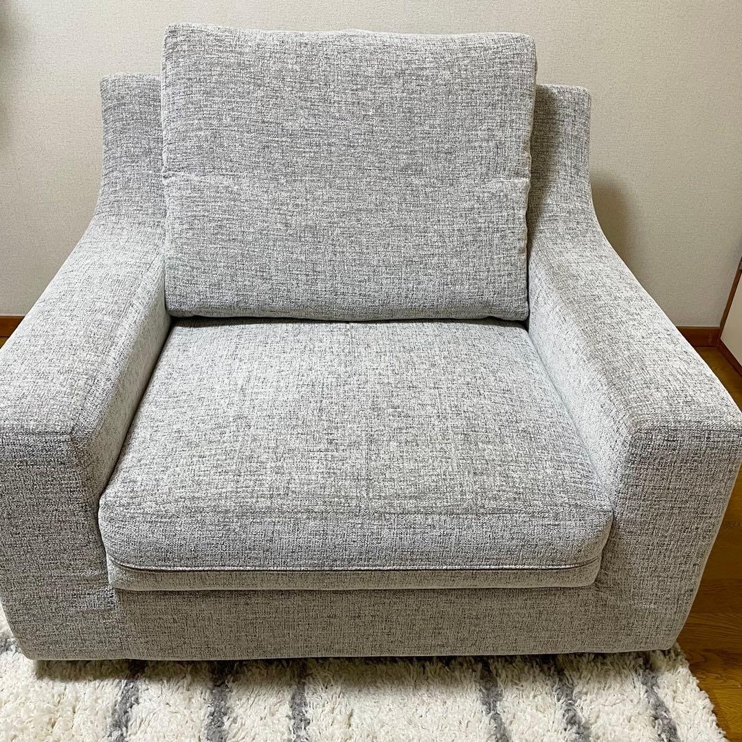 NOYES New Sugar Hi-Back 1人がけ グレー