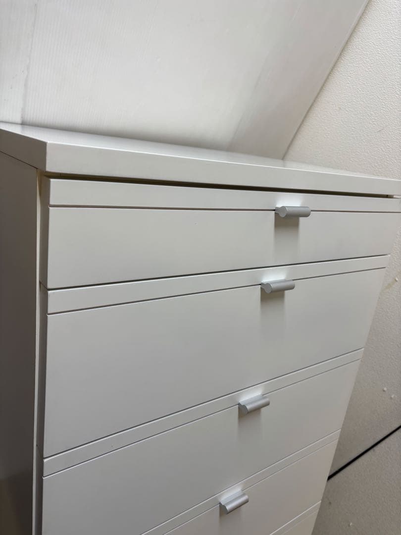 6段チェスト　ホワイト色