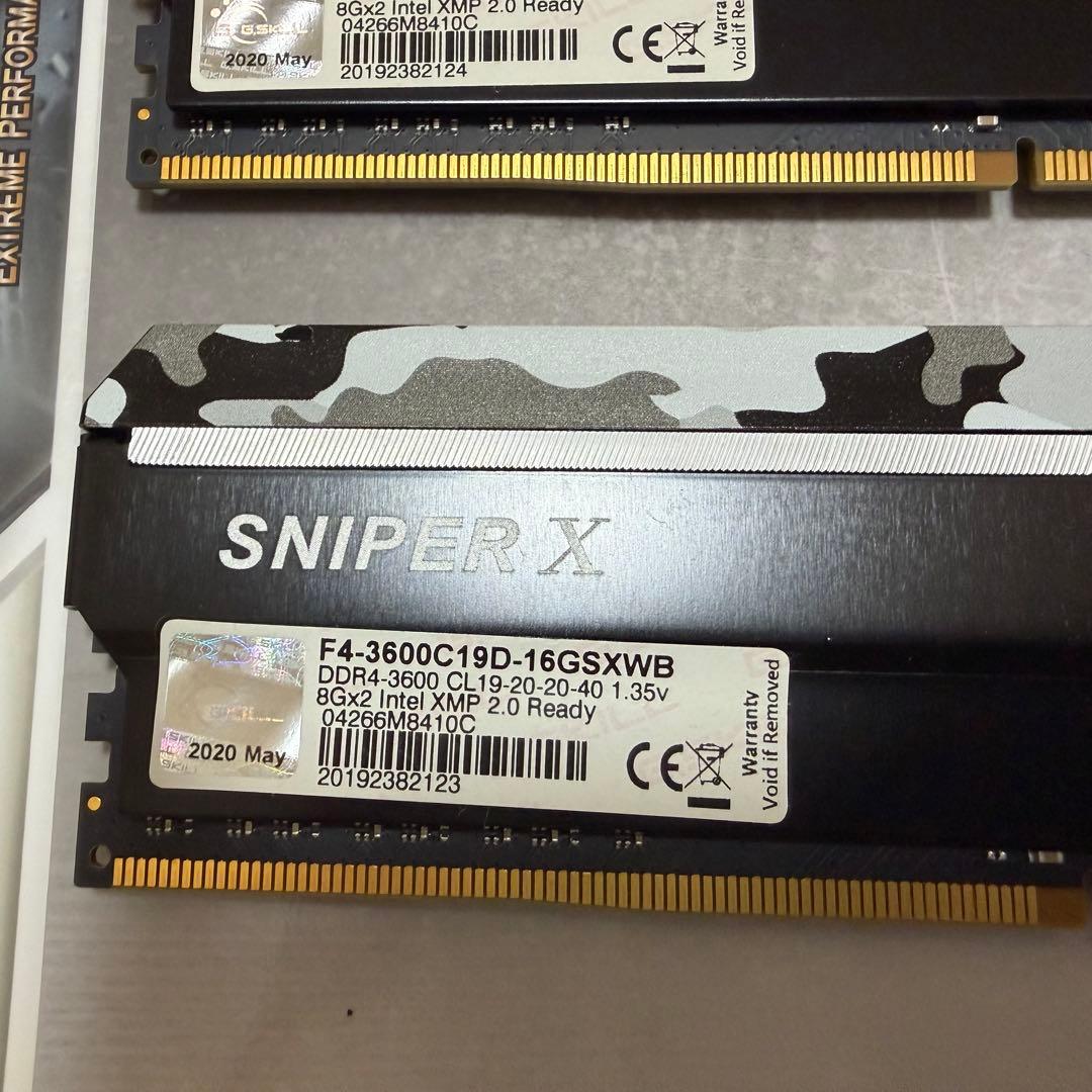 s*1様 G.SKILL SNIPER X DDR4-3600 16GB (2x