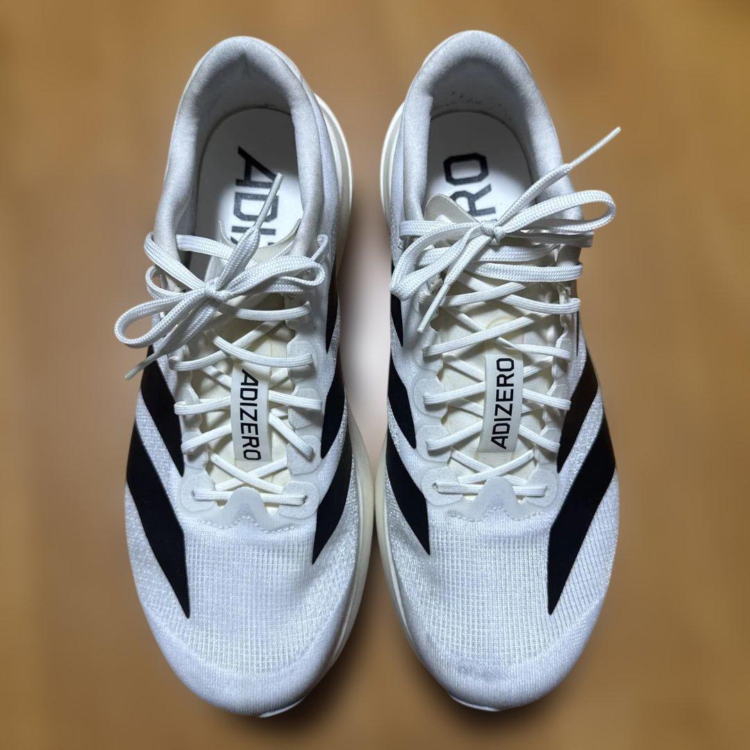 adidas Adizero EVO SL ホワイト/ブラック 27.5cm