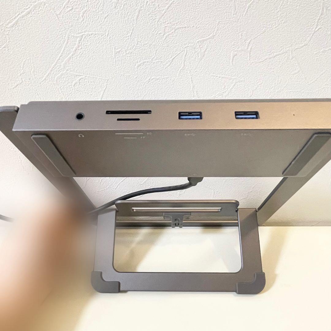 【ノートパソコンスタンド 】接続端子多め ジェームスドンキー