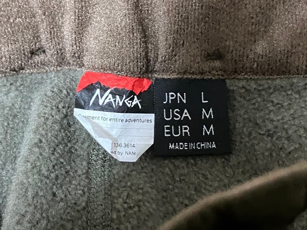 nanga ポーラテックフリース セットアップ　カーキ