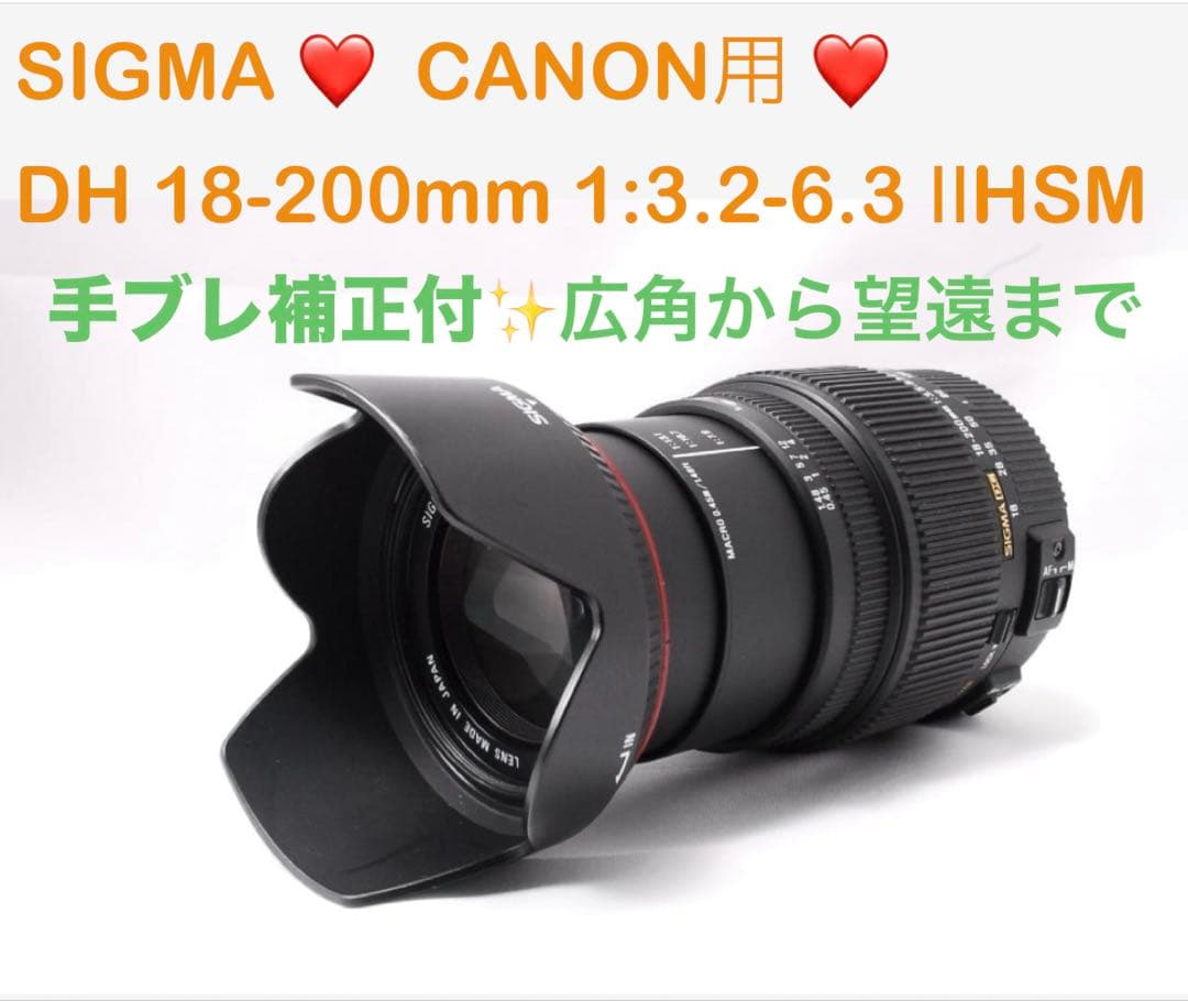 SIGMA DC18-200mm 1:3.5-6.3 Ⅱ HSM❤️ Canon用