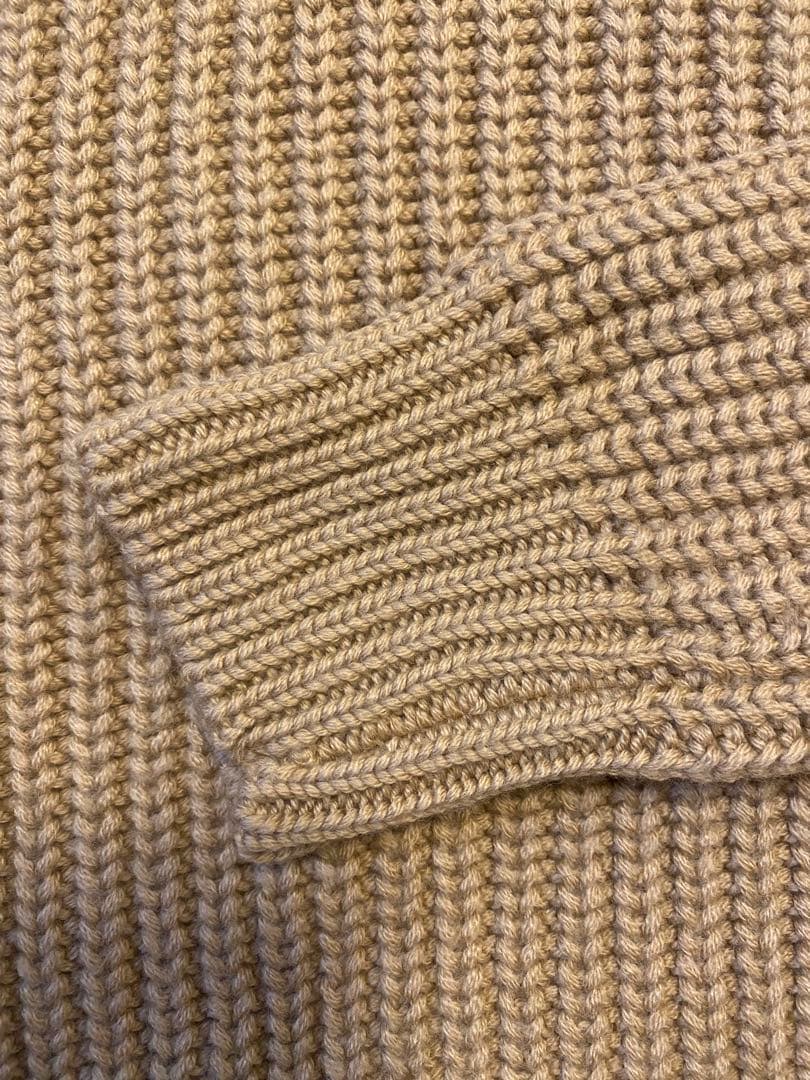 メンズ　XL BOSS ベージュ クルーネック ニットセーター