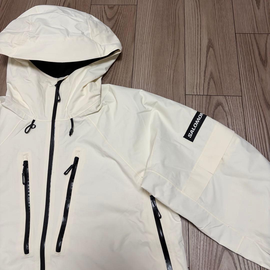 SALOMON ホワイト スノーボードジャケット