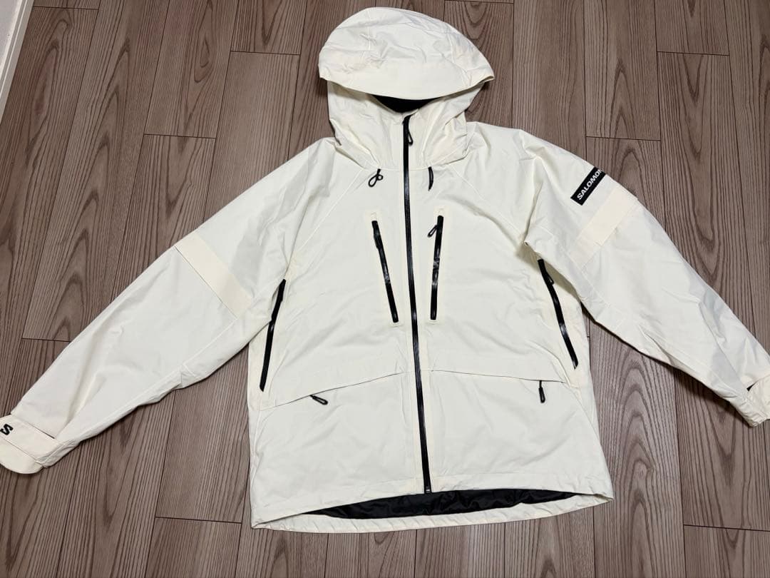 SALOMON ホワイト スノーボードジャケット