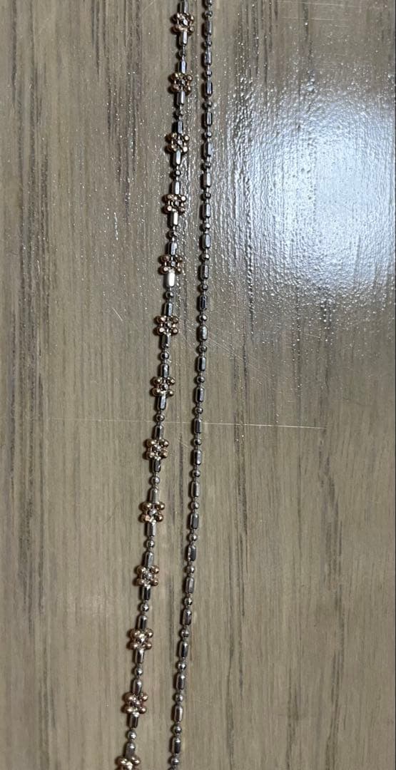 アンクレット　2連　アクセサリー　Ｋ10WG かわいい