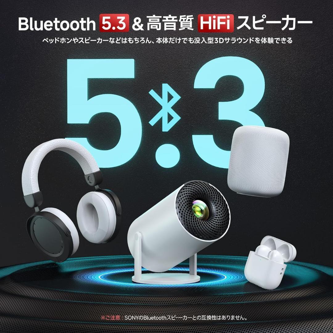 2024年最新 新品 プロジェクター 小型 Android TV 電動フォーカス