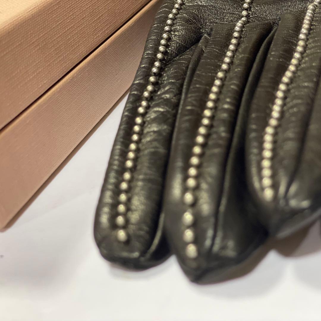 MIUMIU ミュウミュウ ラムレザーグローブ 新品未使用