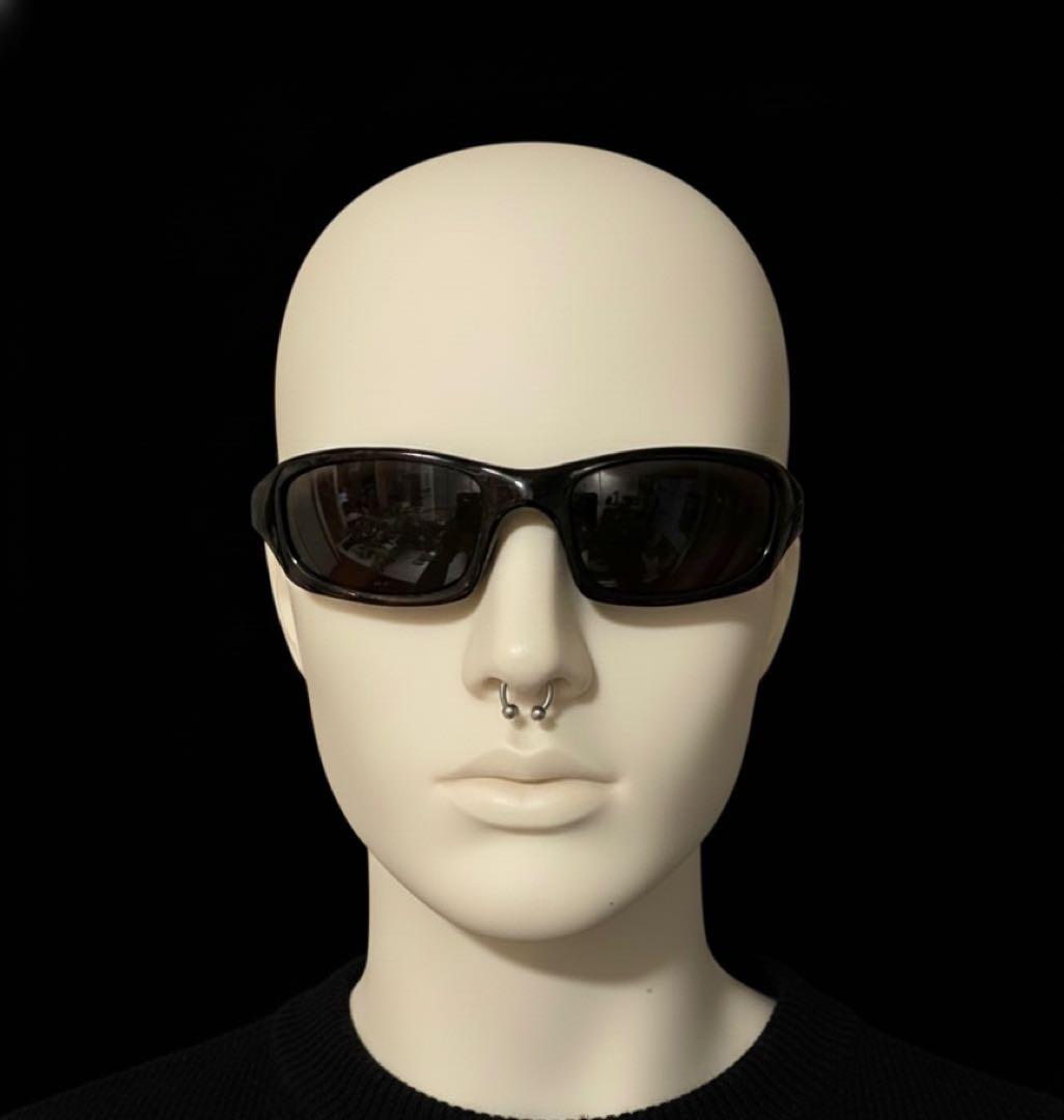 Oakley スポーツサングラス 黒 茶色レンズ