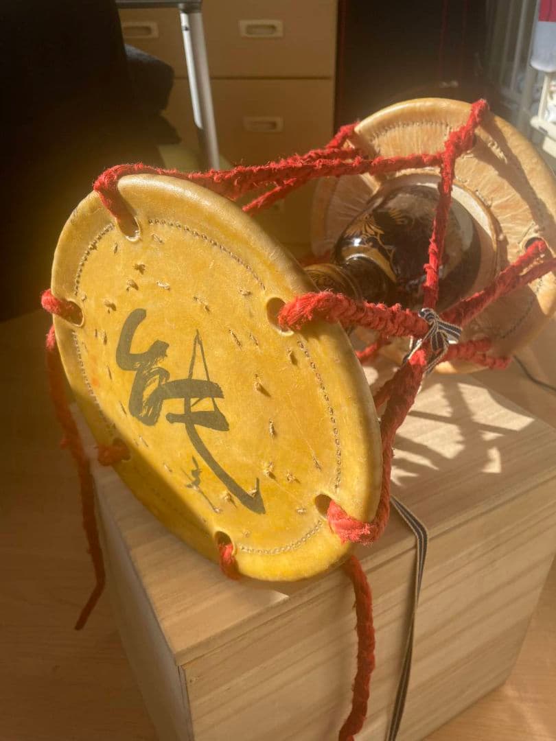 和楽器　大鼓 金剛模様付き(本漆、本麻使用)