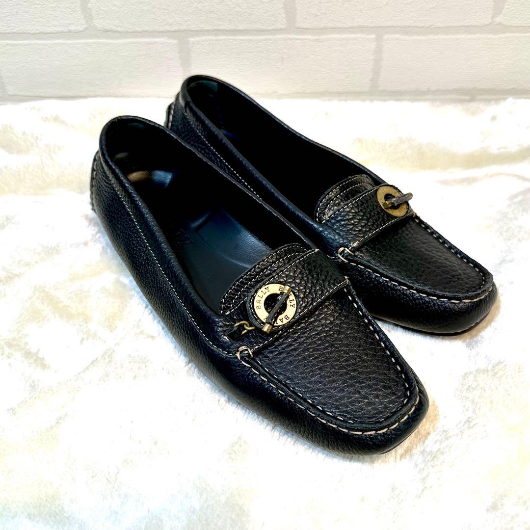 試着のみ Barry バリー 36 ブラックレザー ローファー