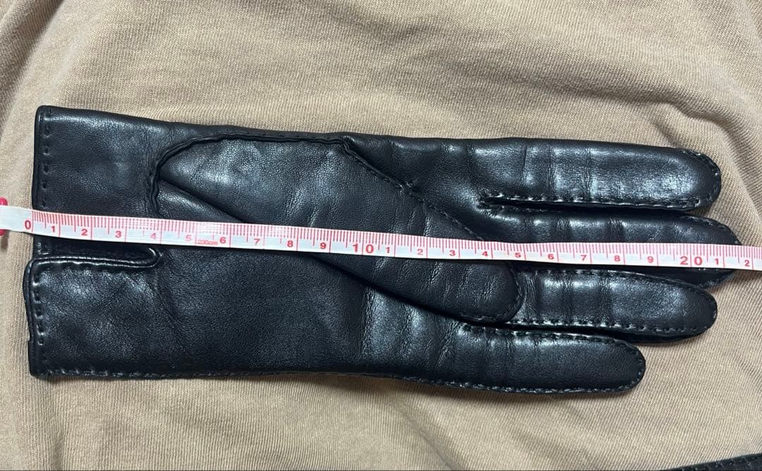 LOEWE レザー手袋 黒