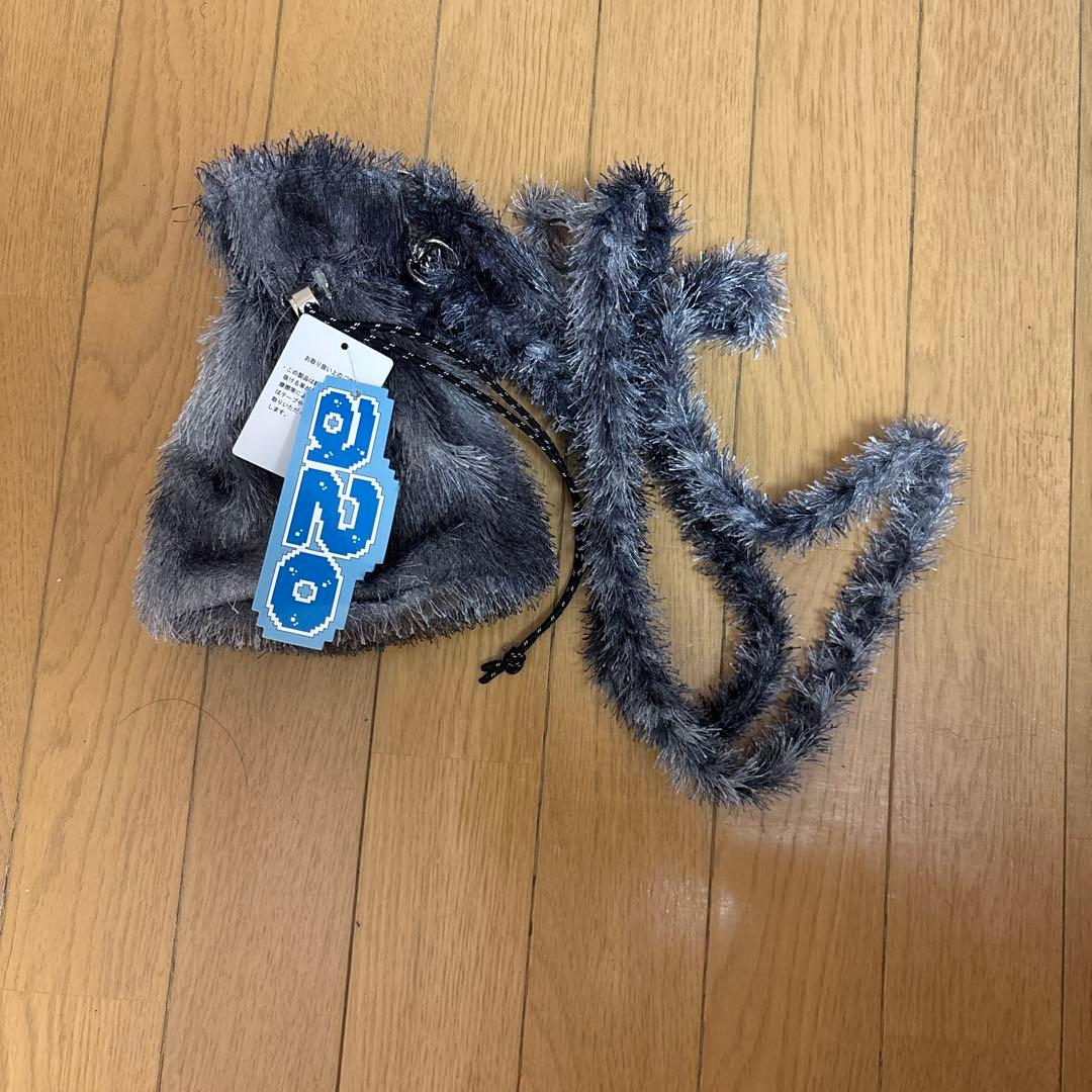 a2o グレー ファー ウォレットチェーン