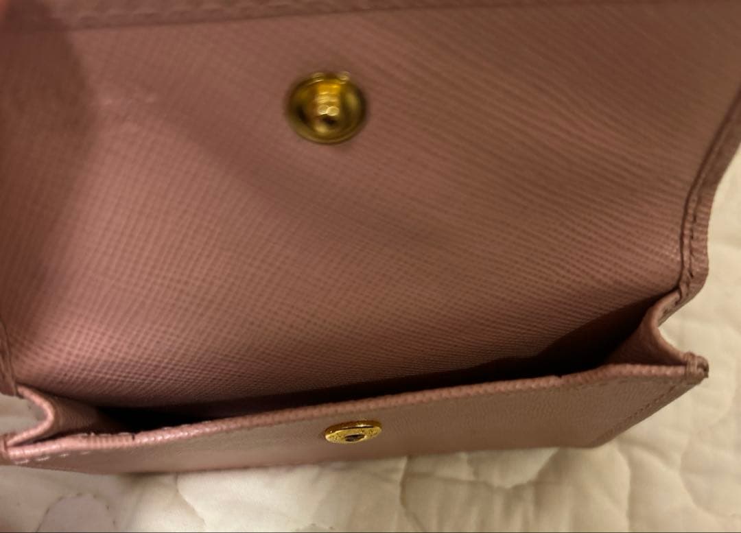 【箱付き】PRADA プラダ　ピンク名刺入れ