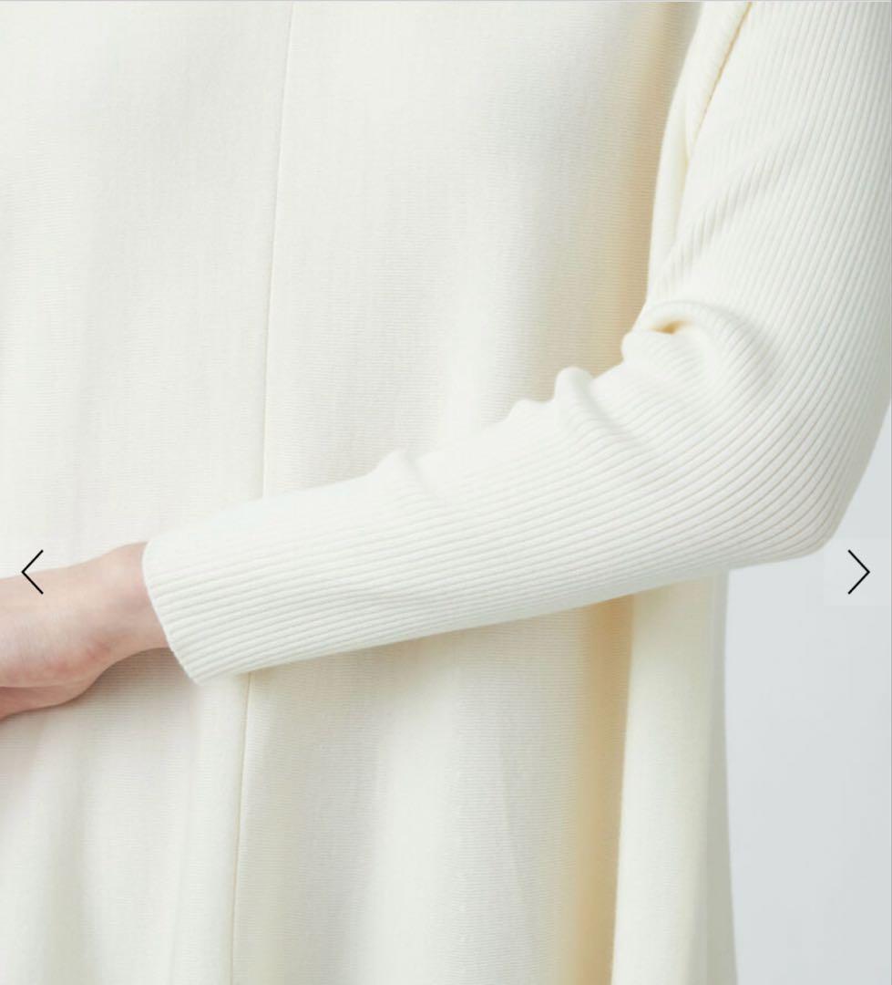 【新品タグ付き】Ballsey ボールジィ　バウンスムースフレアワンピース　紺