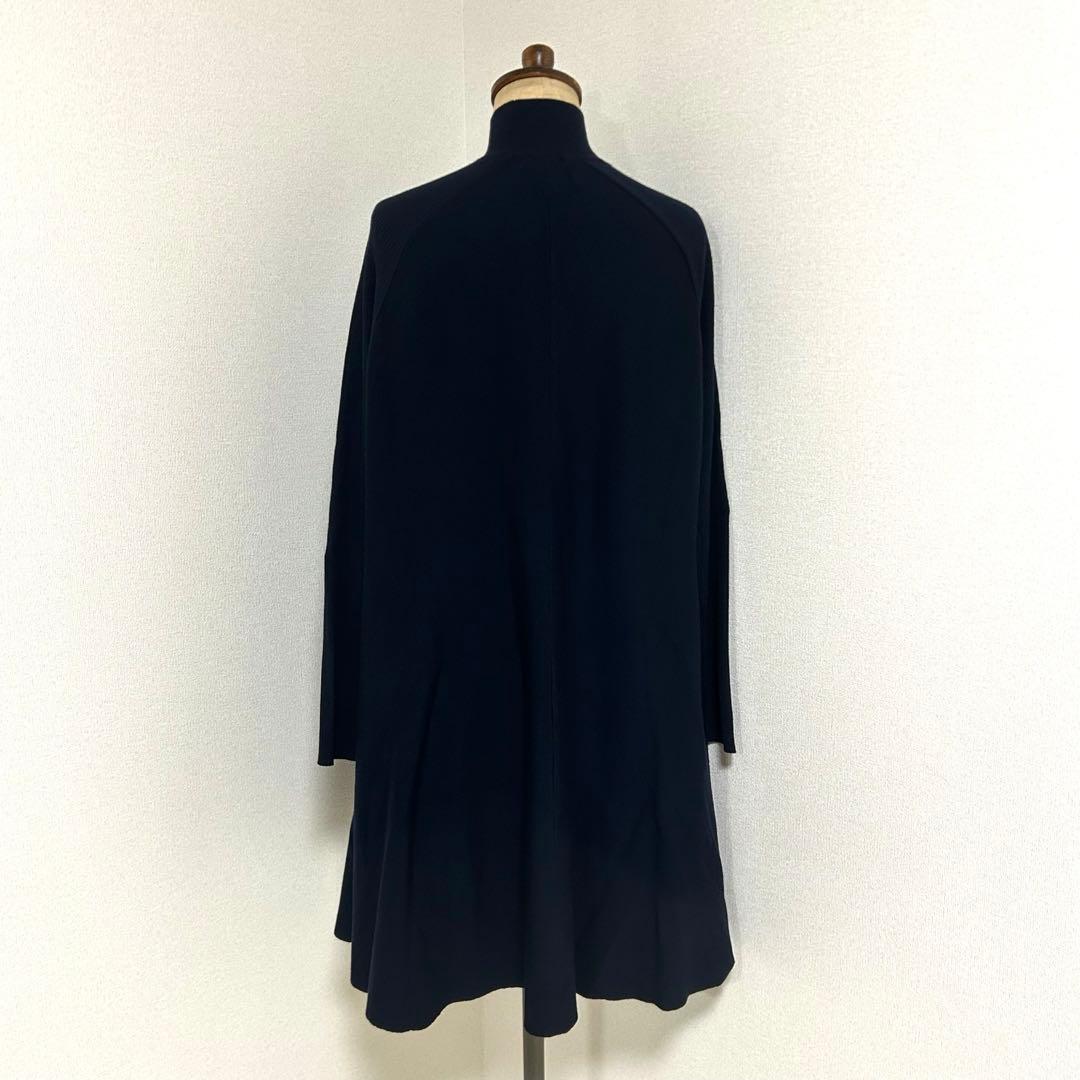 【新品タグ付き】Ballsey ボールジィ　バウンスムースフレアワンピース　紺