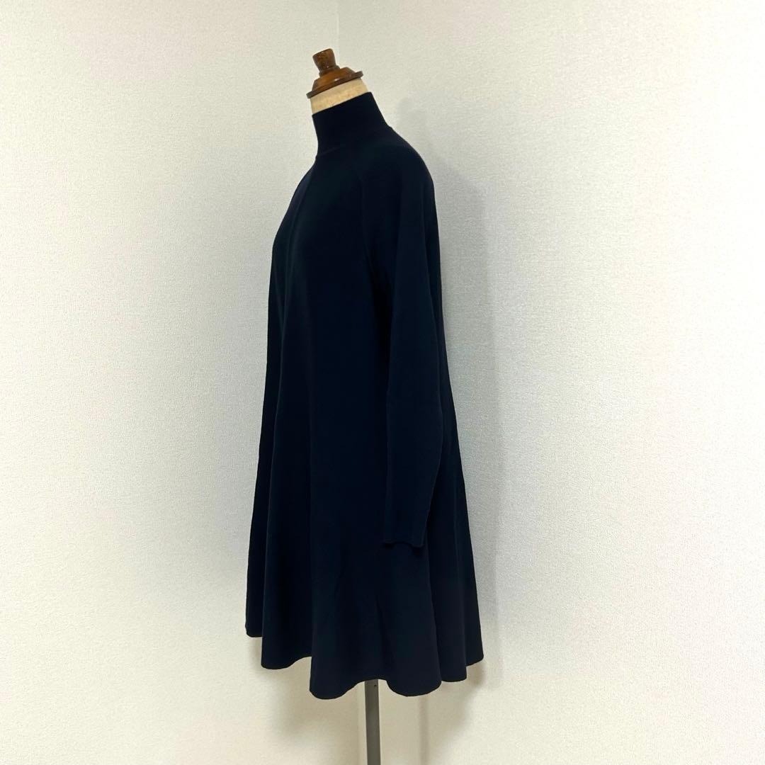 【新品タグ付き】Ballsey ボールジィ　バウンスムースフレアワンピース　紺