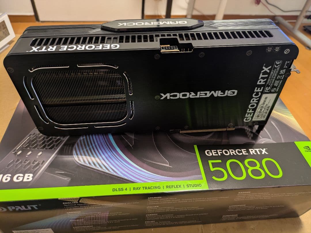 NVIDIA GeForce RTX 5080 、動作品
