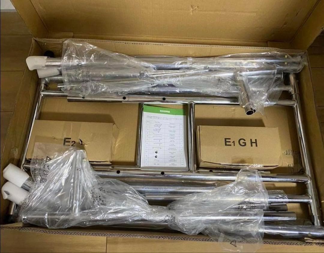 ハンガーラック　パイプハンガー　耐荷重200kg スタンド　伸縮　物干し　大容量