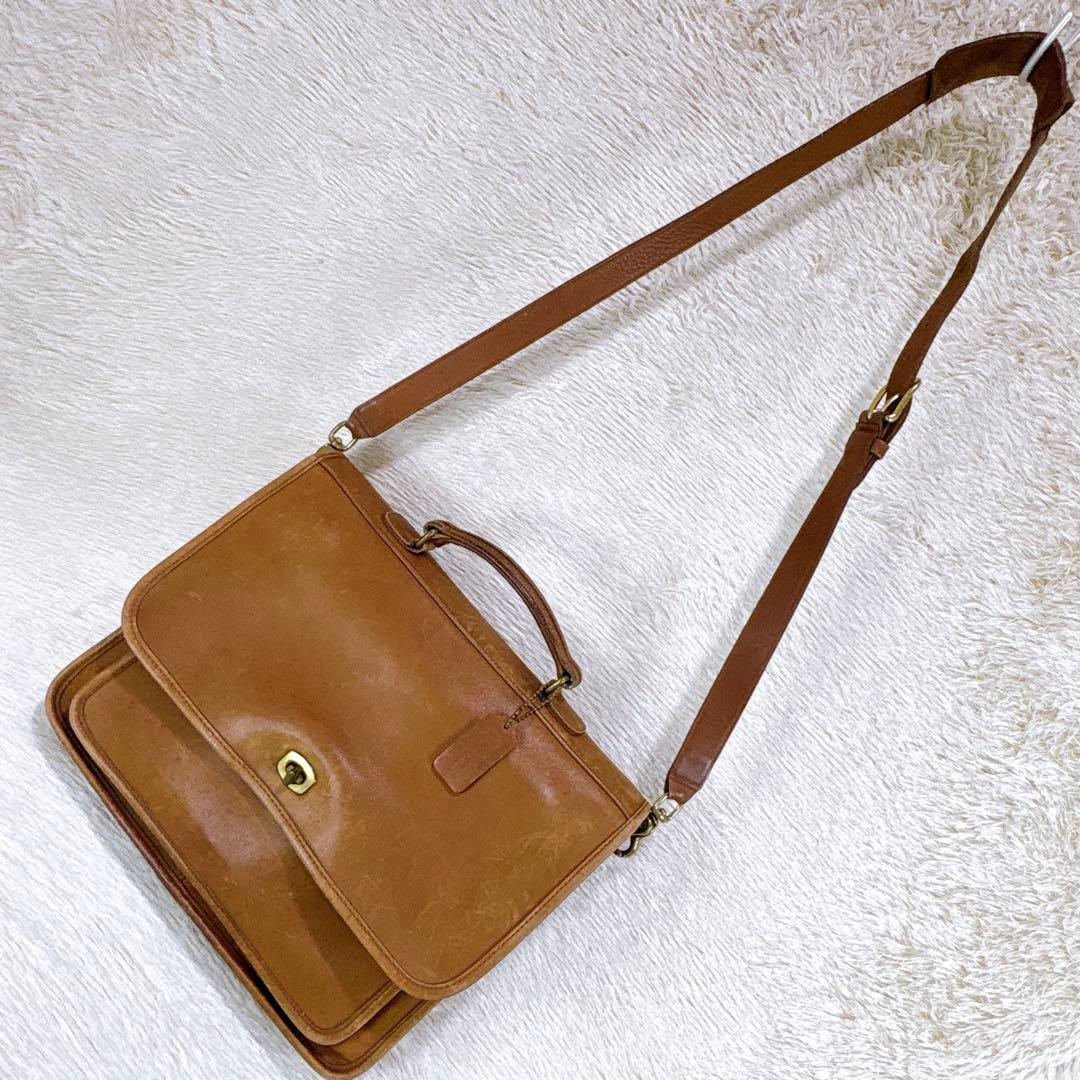 ✨USA製✨オールドコーチ 2wayビジネスバッグターンロックA4可斜めがけ✧