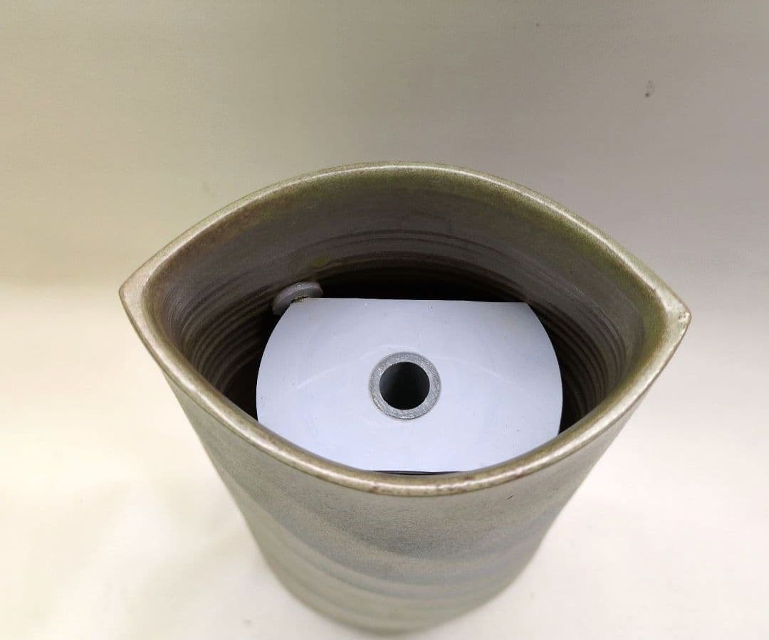 常滑焼　手造り　池坊好み　池坊花器