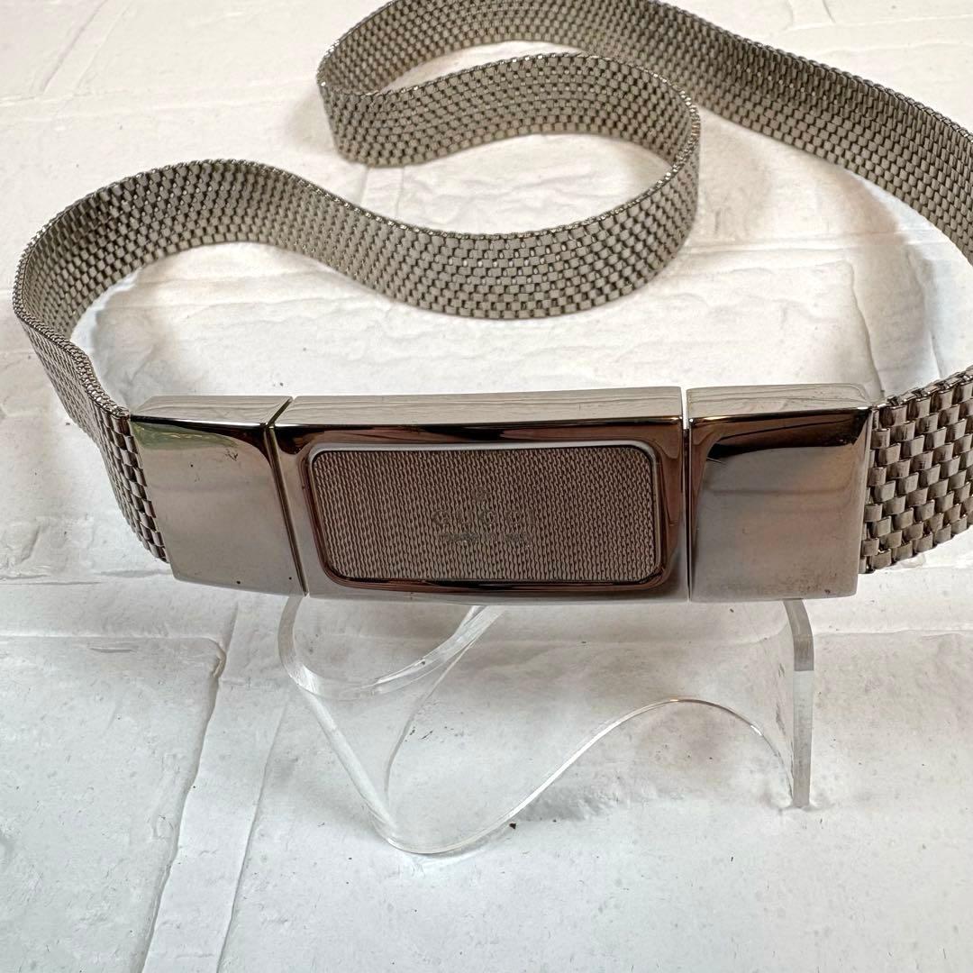 GUCCI グッチ メッシュベルト シルバー ヴィンテージ