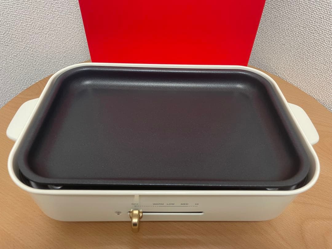 BRUNO　コンパクトホットプレート　3種プレート　セラミックコート鍋付