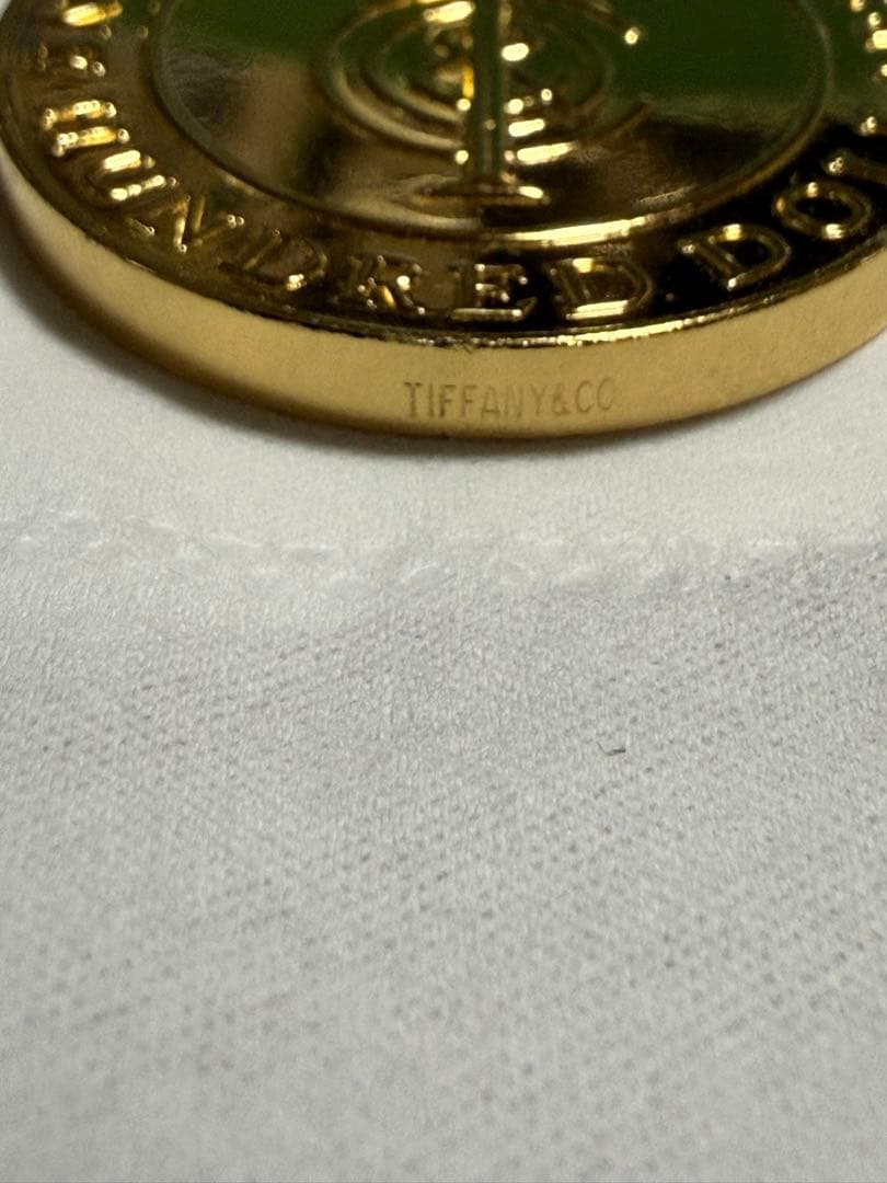Tiffany Money $100（silverに18金メッキ加工)