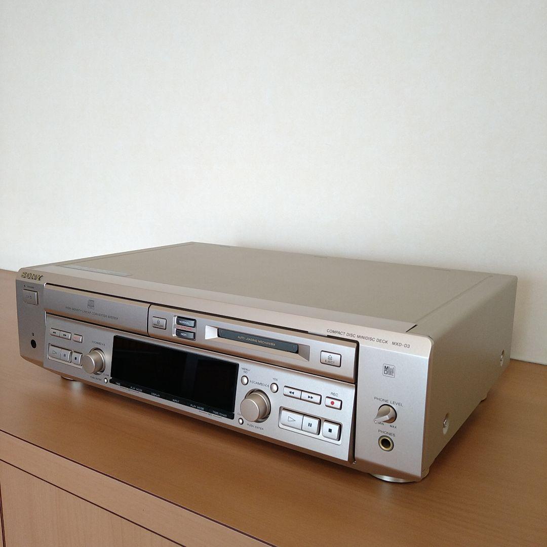 ソニー　コンパクトディスク・ミニディスクデッキ　MXD-D3