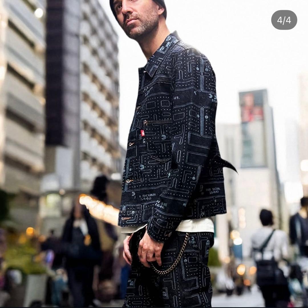 タグ付け 新品 TMT パックマン デニム ジャケット L