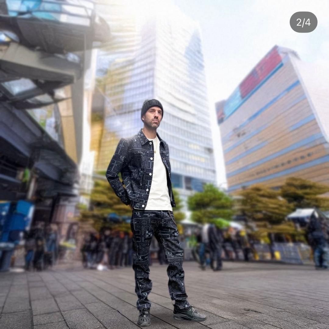 タグ付け 新品 TMT パックマン デニム ジャケット L